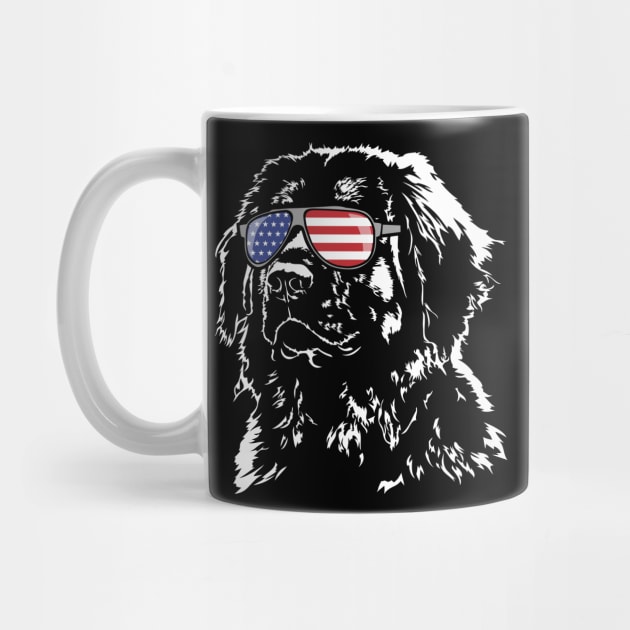 Leonberger American Flag sunglasses patriotic dog by wilsigns